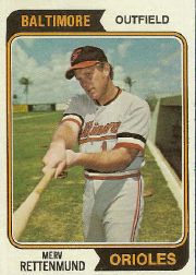 1974 Topps Baseball Cards      585     Merv Rettenmund